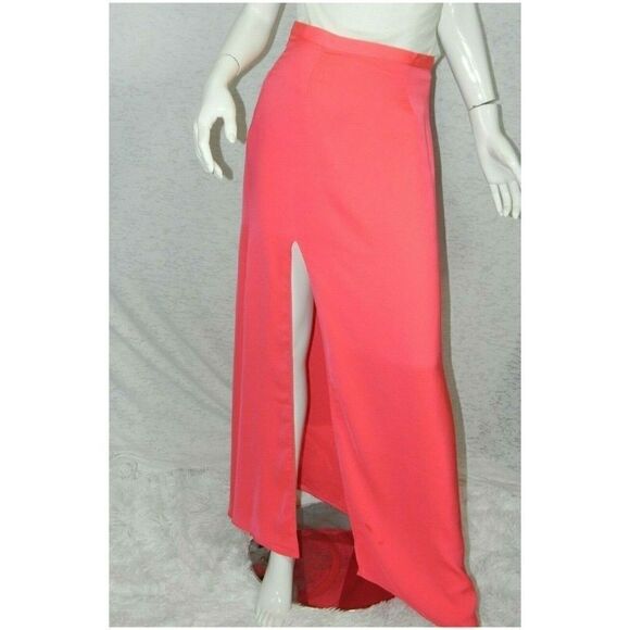 Lovers + Friends Revolve Skirt Pink‎ High Split Maxi Skirt Medium - Picture 2 of 8
